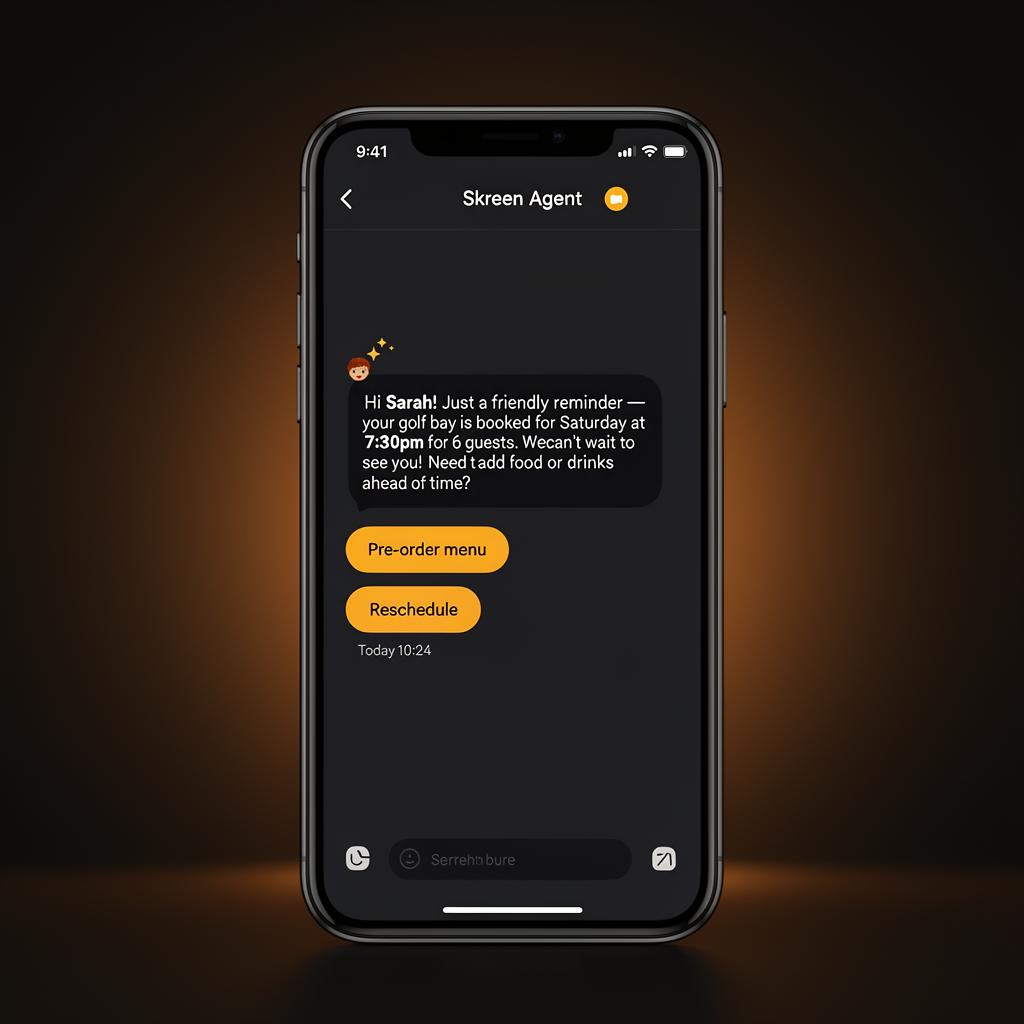 Keep guests engaged automatically shown on a venue screen